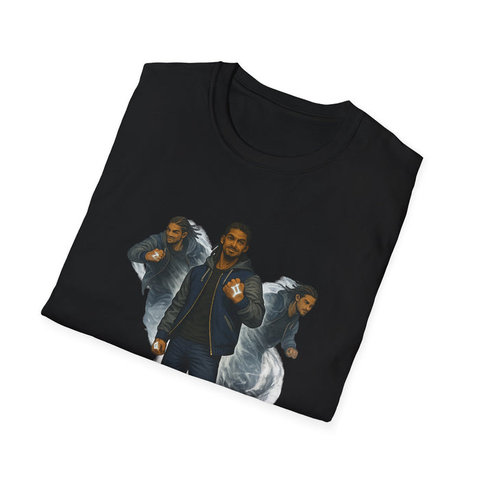 Zodiac Defenders: Gemini Echo Clone Action Tee