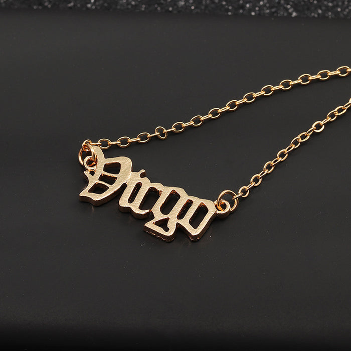 Old English Zodiac Collier