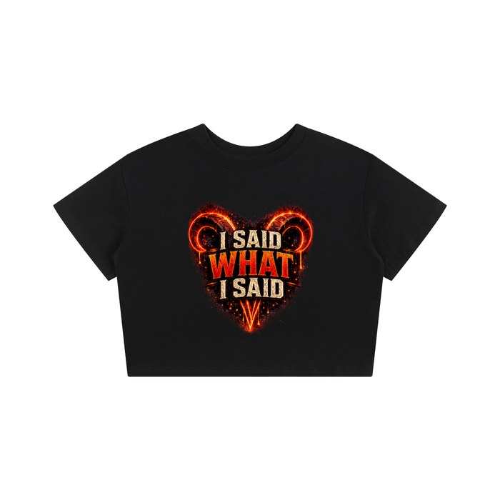 Aries Statement Crop Top