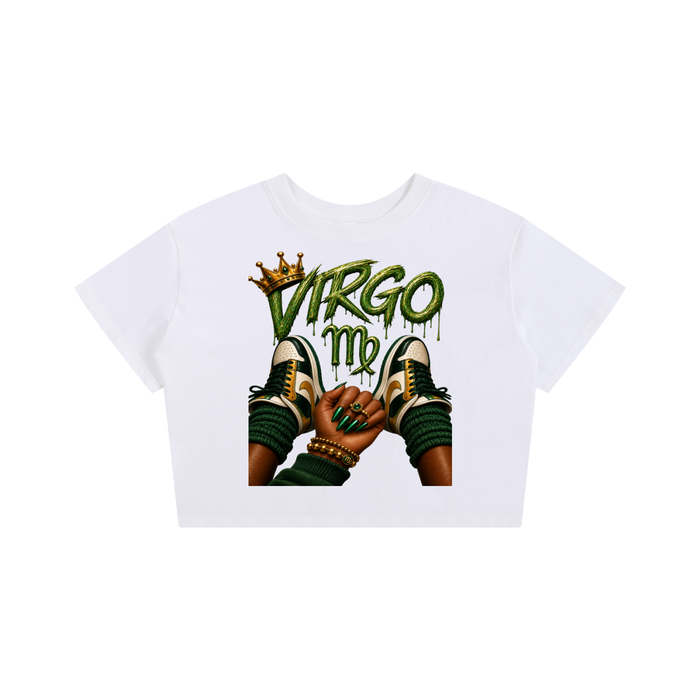 Virgo Fleek Check Baby Tee