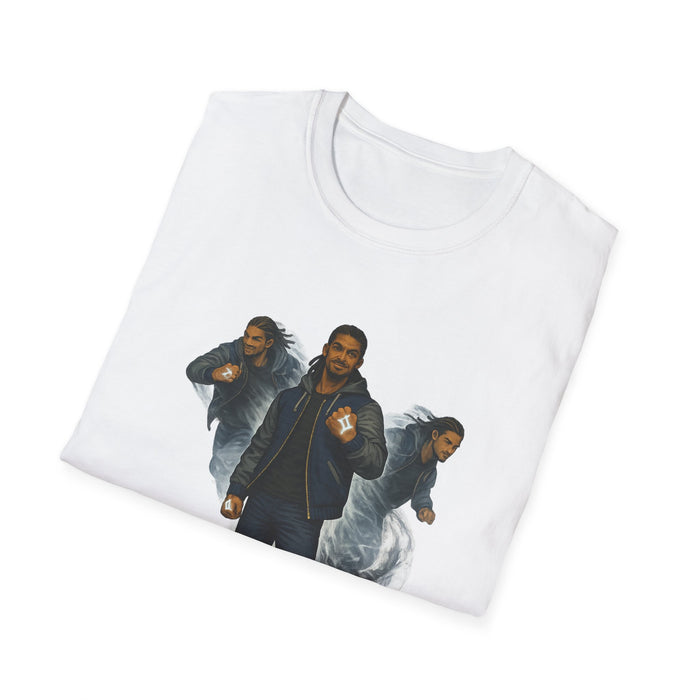 Zodiac Defenders: Gemini Echo Clone Action Tee