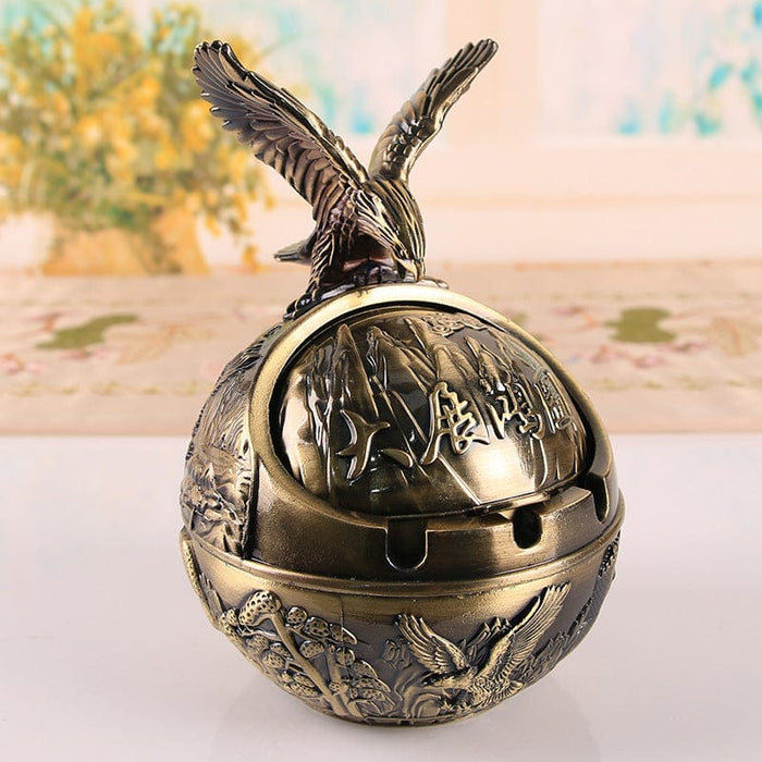 Zodiac Vintage Ashtray With Cover