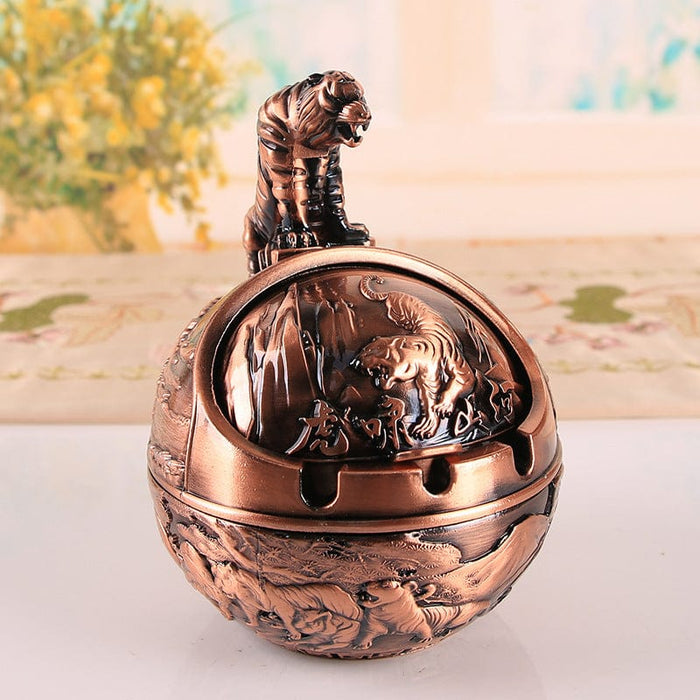 Zodiac Vintage Ashtray With Cover
