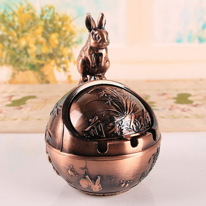 Zodiac Vintage Ashtray With Cover